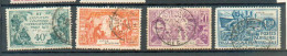 Codi 385 - YT 84 à 87 Obli  - Le YT 87 Présente Une Dent Courte Haut Gauche - Used Stamps