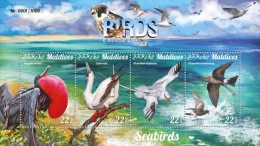 Delcampe - Maldives. 2015 Seabirds. (1209a) - Mouettes
