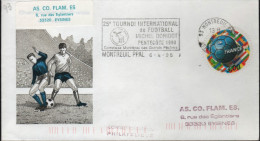 Lettre FOOTBALL Flamme =o 95 Montreuil Ppal 6-4-98 "25e Tournoi International De Football Michel Doridot Pentecôte 1998 - Storia Postale