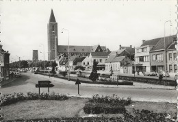 Zelzate.   Zicht Op Markt En Kerk   -   FOTOKAART! - Zelzate