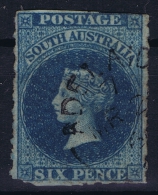 South Australia:  Mi Nr 15 B  , Used  1860 - Gebruikt