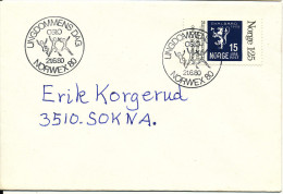 Norway Cover Special Postmark Norwex 80 Ungdommens Dag 21-6-1980 Single Franked - Briefe U. Dokumente