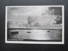 AK Dänemark 1940 Zensur Der Wehrmacht! Solnedgang Jyllinge. Roskilde - Storia Postale