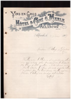 Lettre Avec Entete HOTEL MERLE (Allanche Cantal) 1905 (PPP1838) - Deportes & Turismo