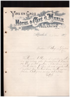 Lettre Avec Entete HOTEL MERLE (Allanche Cantal) 1905 (PPP1838) - Sports & Tourisme