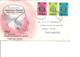 Malaisie ( FDC De 1961 De Gemas Vers NegriSembilan à Voir) - Federated Malay States