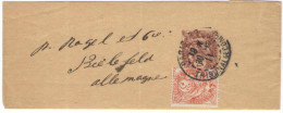 FRANCIA - France - 1911 - 2c + 3c - ENTIER POSTAL - BANDE DE JOURNAL - Wrapper - Viaggiata Da Paris Per Bielefeld, Ge... - Streifbänder