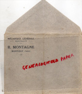 36 - MARTIZAY -  ENVELOPPE PUBLICITAIRE MECANIQUE GENERALE ELECTRICITE- R. MONTAGNE - 1950 - ...