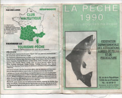 La Peche 1990 Dans Les Bouches Du Rhone ( Dépliant 8 Volets Avec Plan ) (82936) - Fischerei