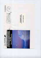 Pli De Service Franchise Postale 3  4  1989 Expédition Au Pôle Nord Mission Dominisue Elin - Arctic Expeditions