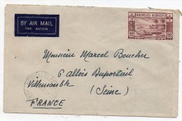 Nouvelles Hebrides - Mi N°116 Seul Sur Lettre Par Avion Pour La France 1947 - Port Vila à Villemonble - Lettres & Documents