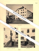 Photographien / Ansichten , 1923 , Bevers / Bever , Ponte / Pontresina , Oberengadin , Prospekt , Architektur , Fotos !! - Bever