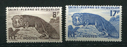 (cl 6 - P.54) S.P.M. * N° 345/346 (ref. Michel Au Dos) - Renard Argenté - - Nuovi