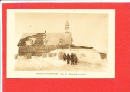 CHESTERFIELD MISSION ESQUIMAUDE Cpa Animée En Janvier Eglise        Série X - Nunavut