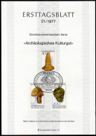 BRD 1977 - Archäologisches Kulturgut - Ersttagsblatt Mit Abhandlung - Arqueología