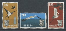 FORMOSE 1963 N° 434/436 ** Neufs = MNH  Superbes Cote 45 €  AOPU Union Postale  Faune  Hirondelles Birds Fauna Anim - Ungebraucht