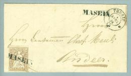 Heimat GR Masein 1858-04-01 Strubelbrief Nach Andeer Attest Zu#22D - Lettres & Documents