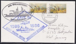 ANTARCTIC, GERMANY, FS"POLARSTERN", 3.9.1985, 2 Cachets  ANT-IV !! 12.12-16 - Expéditions Antarctiques