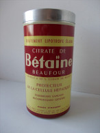 - Boite Métal. Citrate De Bétaïne Beaufour - Pharmacie - - Medizinische Und Zahnmedizinische Geräte