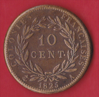 Colonies Charles X - 10 Centimes 1825A - TTB - Other & Unclassified
