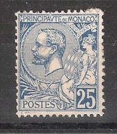 MONACO 1901, Albert 1 Er, Yvert N° 25 , 25 C Bleu Neuf (*)  TB - Neufs