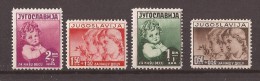 1938  350-53  KINDER JUGOSLAVIJA JUGOSLAWIEN  KINDERHILFE  MNH - Ungebraucht