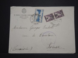 GRECE - Enveloppe Pour Tunis Avec Controle Postal En 1938 - A Voir - Lot P14201 - Storia Postale