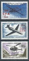 Reunion CFA - 1961 - Série Complète  -PA N° 58/59/60  - Neuf * - MLH - Airmail