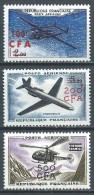 Reunion CFA - 1961 - Série Complète  -PA N° 58/59/60  - Neuf * - MLH - Luftpost