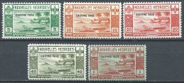 Nouvelles  Hébrides  - 1938  -  Timbres Taxe - Postage Due  - N° 11 à 15 - Neuf * - MLH - Postage Due