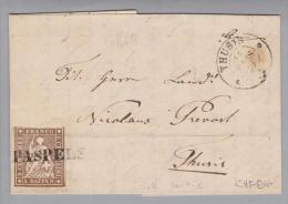 Heimat GR Paspels 1859-03-12 Lang-O 5Rp. Strubelbrief - Covers & Documents