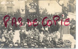 NEUVY SAUTOUR - INAUGURATION DU MONUMENT AUX MORTS WW1 - SUPERBE CARTE PHOTO - Neuvy Sautour