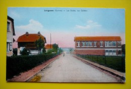 80 - Belle Carte Ancienne Colorisée   LONGUEAU - Les écoles Rue GALLIENI - Longueau