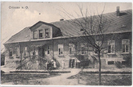 CROSSEN An Der Oder Mehrfamilienhaus Belebt Krosno Nad Odrzanskie 11.10.1914 Gelaufen - Neumark