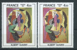 [12] Variété : N° 2137 Gleize Rose Au Lieu De Violet + Normal ** - Unused Stamps