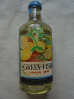 Vintage - Petite Bouteille/mignonnette "GREEN-FISH" Limon Gin ZAMORA SPAIN - Mignonettes