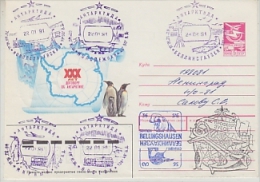 Russia 1991 Antarctica Cover (26577) - Onderzoeksstations
