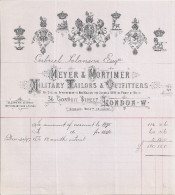 MEYER & MORTIMER  -MILITARY TAILORS & OUTFILLERS  LONDON W. 1895 - Ver. Königreich