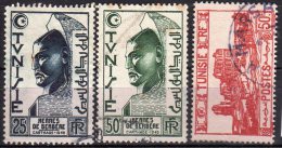 N° 297-347/48- -oblitéré - TUNISIE - Used Stamps