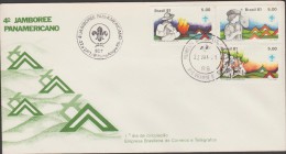 O) 1981 BRAZIL, SCOUTS, CAMP,  - JAMBOREE PANAMERICANO, FDC XF - FDC