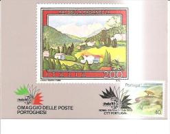 75470) Cartolina Maxmum-del Portogallo-con 40s. Riserve E Parchi Naturali 25-10-85 - Cartes-maximum (CM)