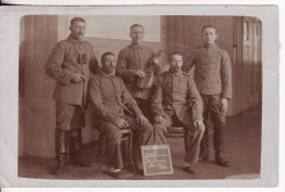 Carte Photo Militaire MÜNCHEN-MUENCHEN-MUNICH-Deutschland-Soldaten-Mandoline-Musique-Krankenhaus-Lazarett-Hôpital - Muenchen