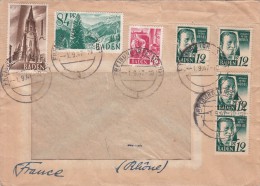 ENVELOPPE ALLEMAGNE 1947. BADEN. FREIBURG   / 7162 - Otros & Sin Clasificación