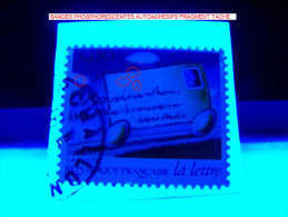 VARIÉTÉS 1997 N°11   AUTOADHÉSIFS PHOSPHORESCENTE FRAGMENT OBLITÉRÉ - Used Stamps