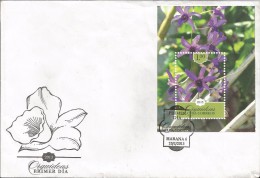 E)2013 CUBA, ORCHIDS, FLOWERS, FDC - Used Stamps