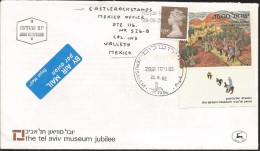 E)1982 ISRAEL, PALDI, PASTORS, THE TEL AVIV MUSEUM JUBILEE, FDC - Gebruikt (met Tabs)