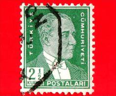 TURCHIA - Usato - 1931 - Kemal Ataturk - 2 ½ - Used Stamps
