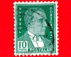 TURCHIA - Usato - 1931 - Kemal Ataturk - 10 - Used Stamps