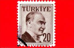 TURCHIA - Usato - 1958 - Kemal Atatürk (1881-1938), Primo Presidente - 20 - Usati