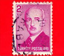 TURCHIA - Usato - 1948 - Ismet Inonu, Presidente - 2 - Gebraucht